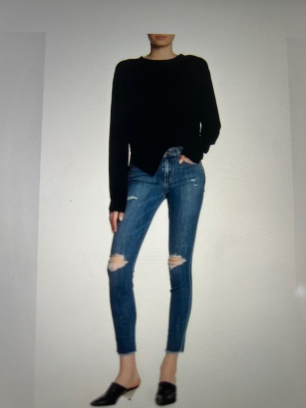 NWT Joe's Jeans Dark Blue Distressed Skinny Ankle Jeans